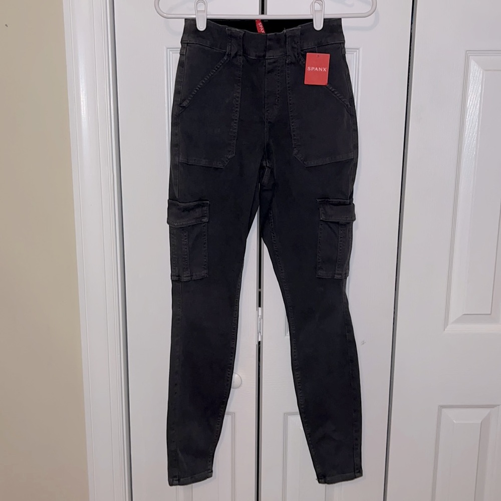 Black Spanx Cargo Pants